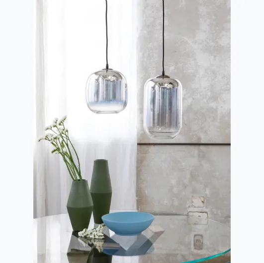 Pendant glass lamp Amphora by Tonin Casa.