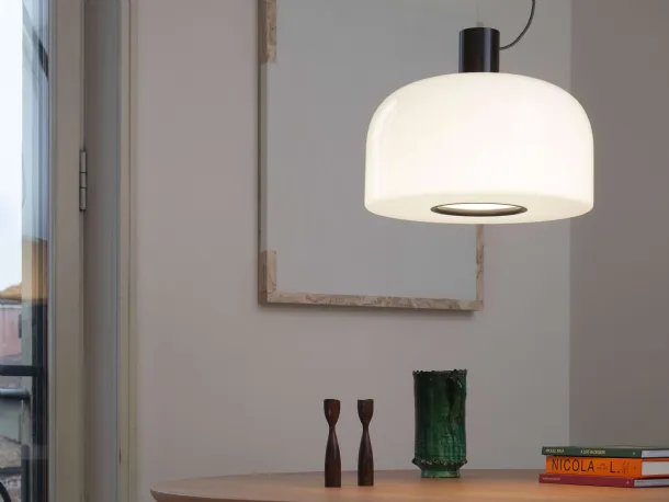 Bellhop Glass S2 suspension lamp by Flos.