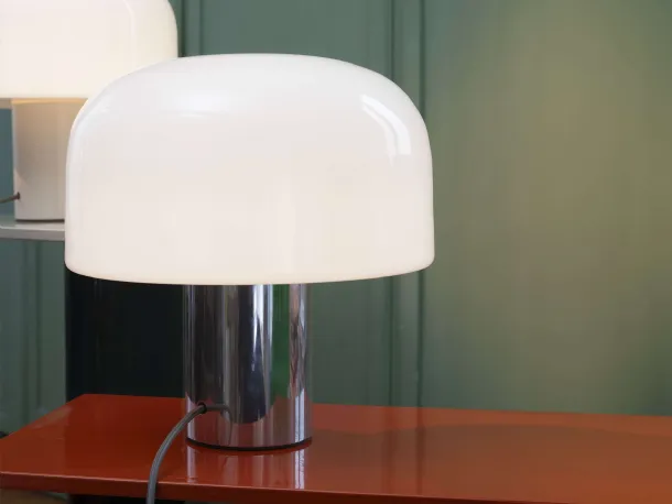 Table lamp Bellhop Glass T in glass and aluminum by Flos