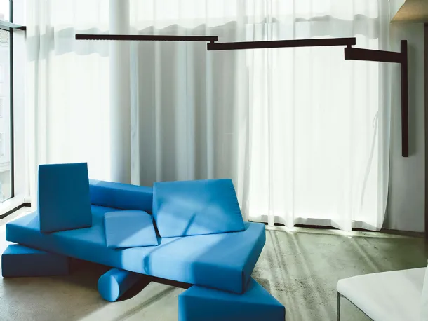 Extensible Black Flag wall lamp by Flos.