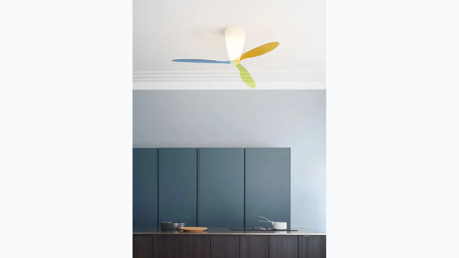 Ceiling fan lamp Blow by Luceplan