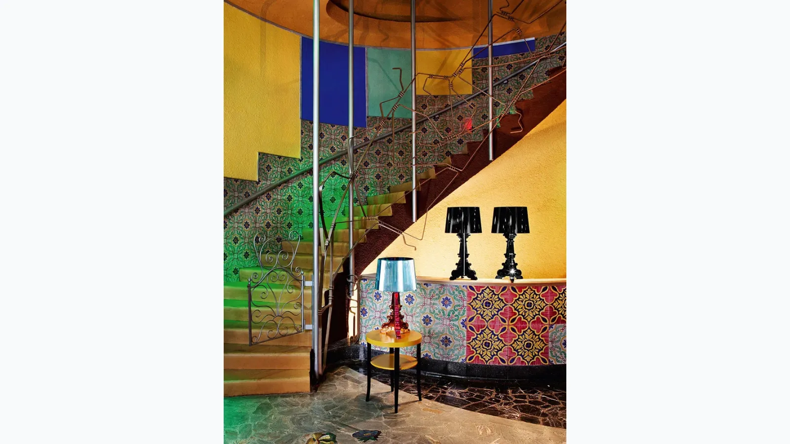 Kartell's Bourgie Metal table lamp.