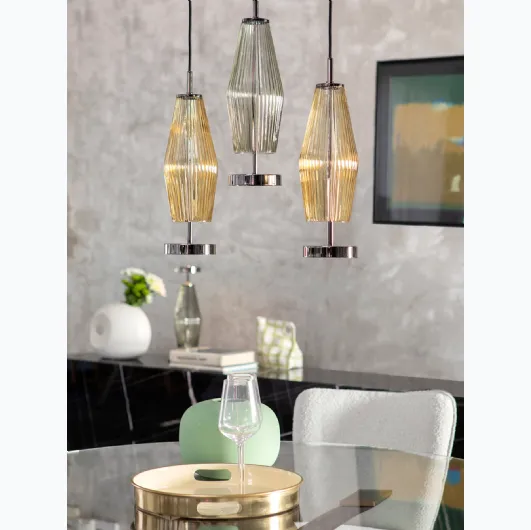 Pendant lamp in glass Chic by Tonin Casa