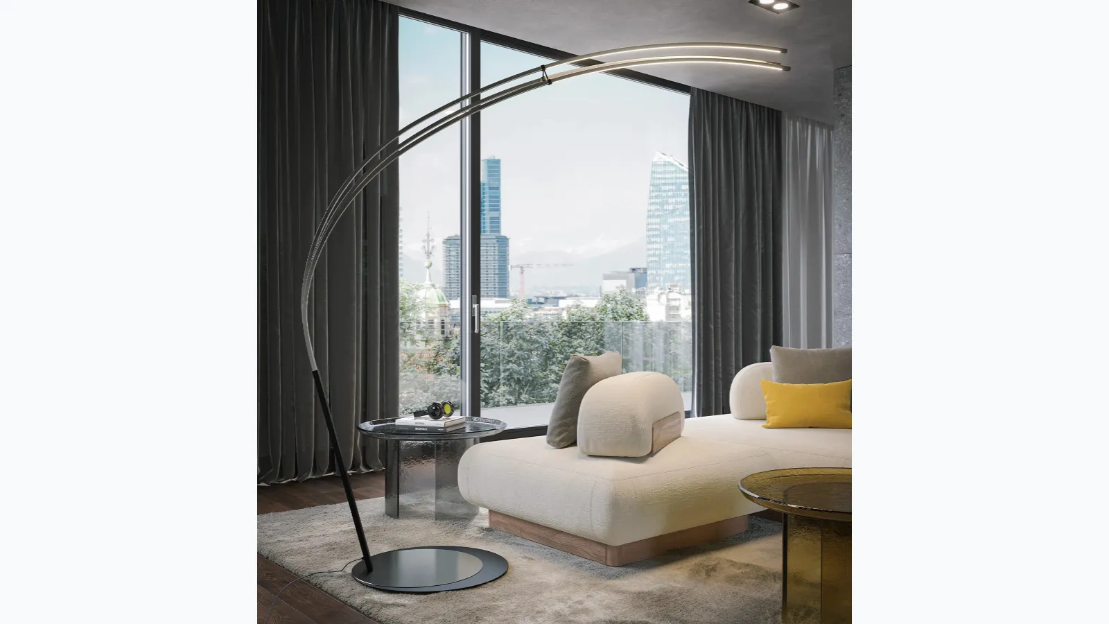 Cortina floor lamp by Tonin Casa.