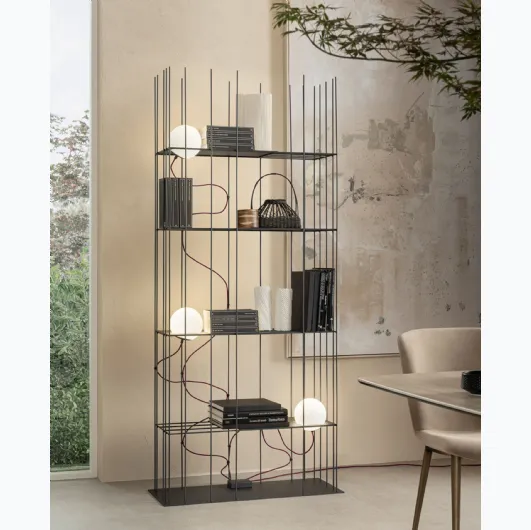 Iron PT floor lamp by Riflessi