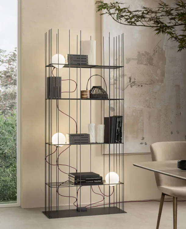Iron PT floor lamp by Riflessi