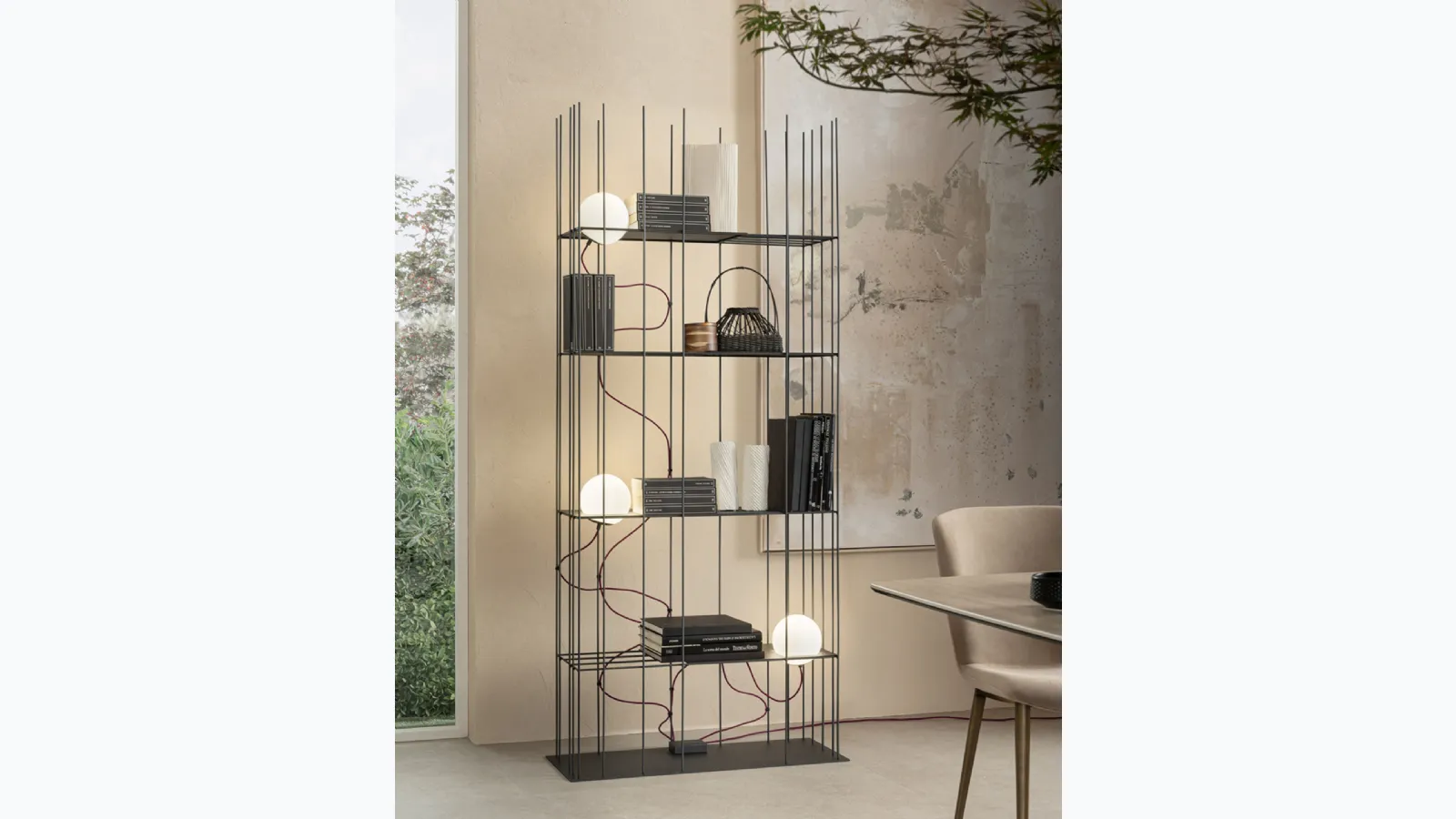 Iron PT floor lamp by Riflessi