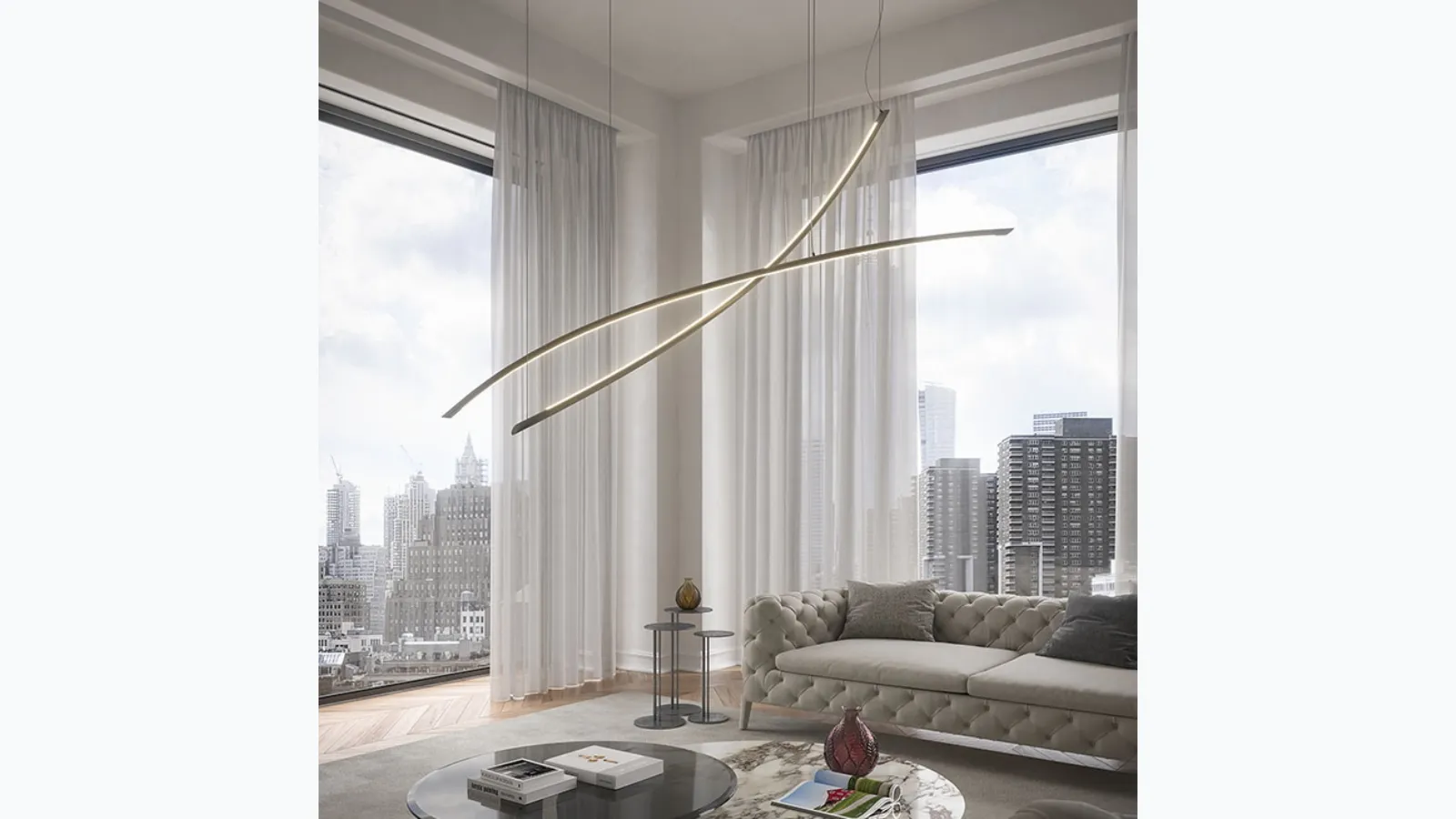 Katana Magnum suspension lamp by Cattelan Italia