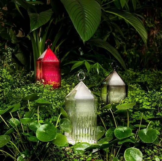 Outdoor plexiglass Lanern lamp by Kartell