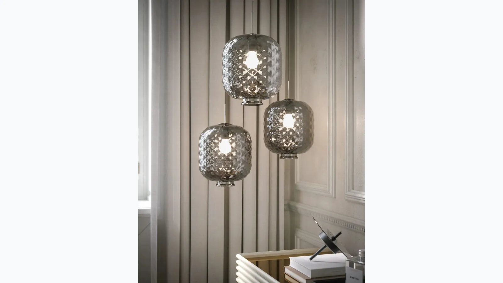 Lantern pendant lamp by Tonin Casa