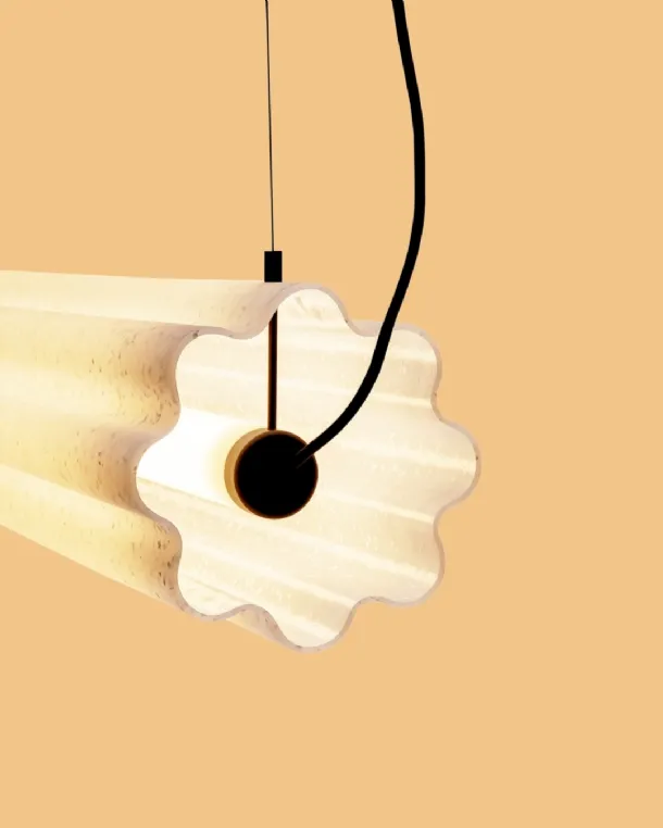 Lucerama recycled polyethylene suspension lamp by Miniforms.