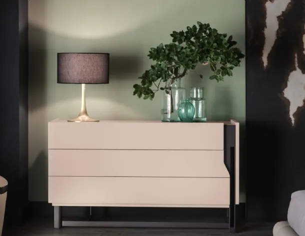 Aluminum table lamp with fabric lampshade Lucy by Cantori.