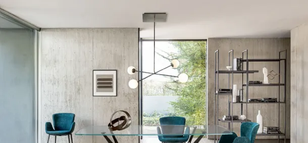 Meridian S suspension lamp by Riflessi