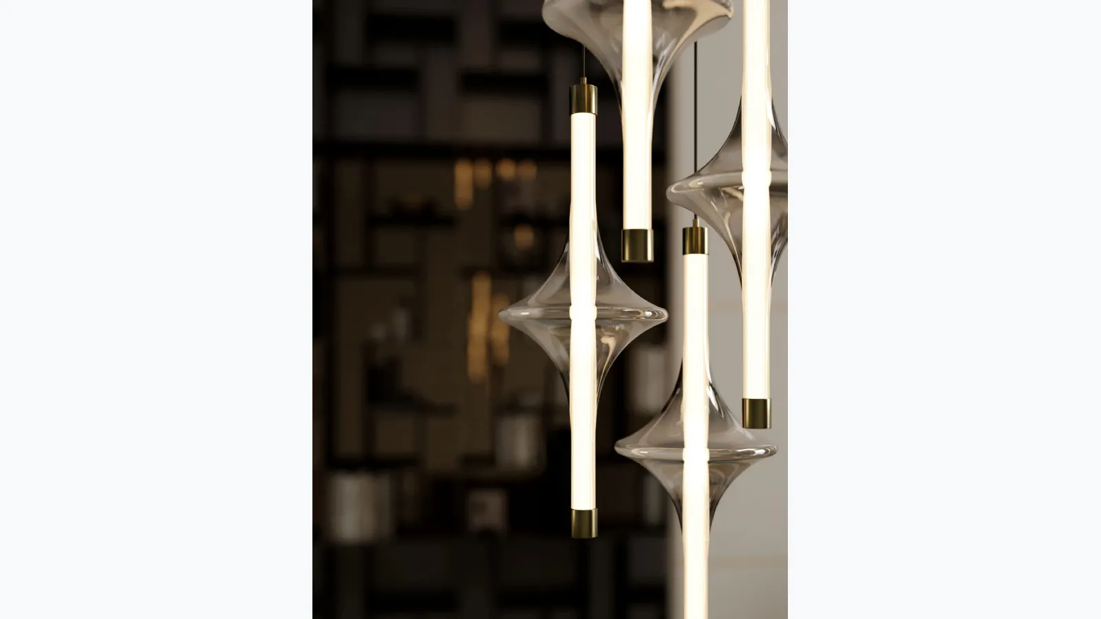 Rain pendant lamp by Bontempi.