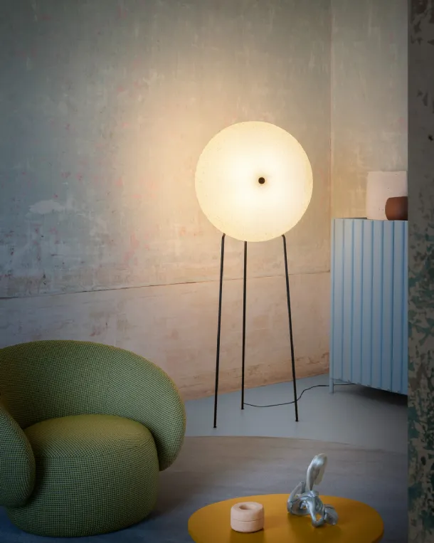 Rificolona Floor lamp in recycled polyethylene by Miniforms