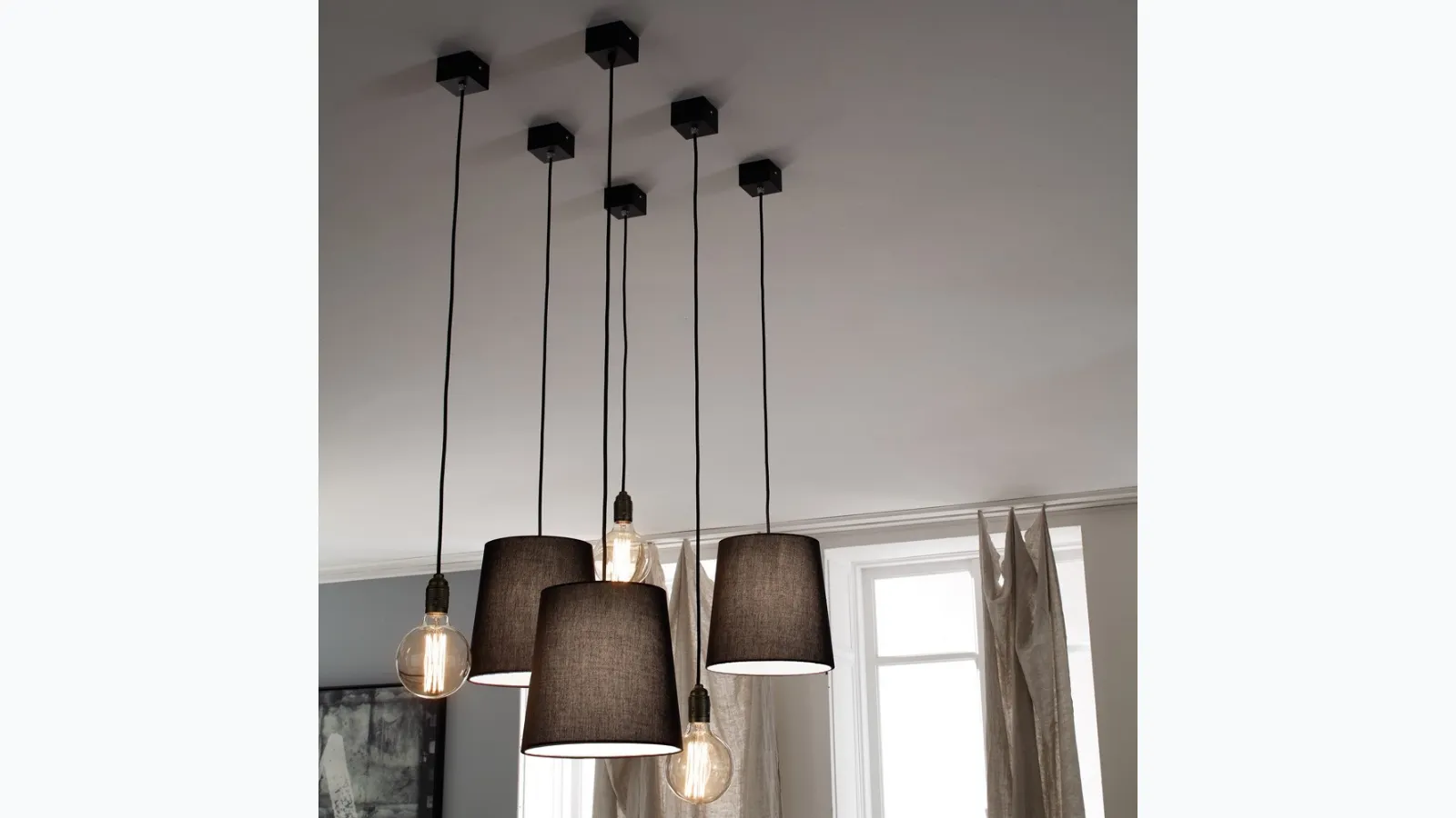 Shed Collections pendant lamps by Adriani and Rossi.