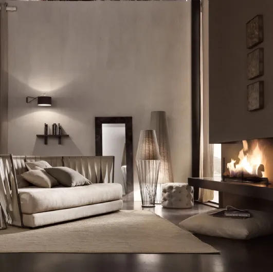 Sofia Low Floor Lamp Long Lampshade by Cantori