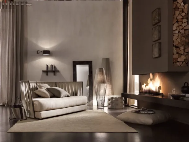 Sofia Low Floor Lamp Long Lampshade by Cantori
