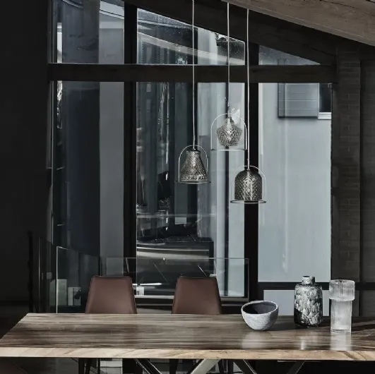 Glass pendant lamp Swing|Soul|Funky by Bontempi