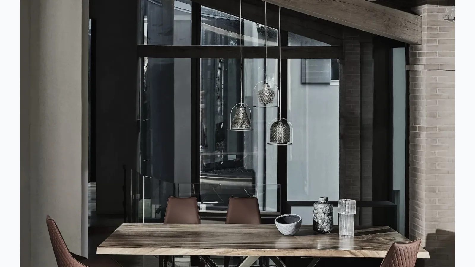 Glass pendant lamp Swing|Soul|Funky by Bontempi
