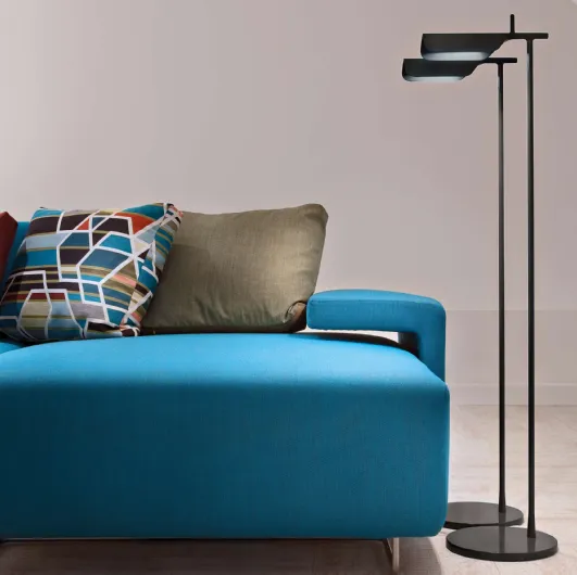 Tab Floor floor lamp in painted aluminum by Flos