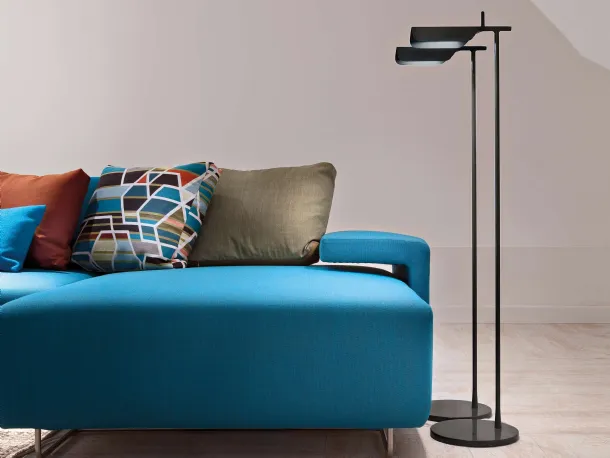 Tab Floor floor lamp in painted aluminum by Flos