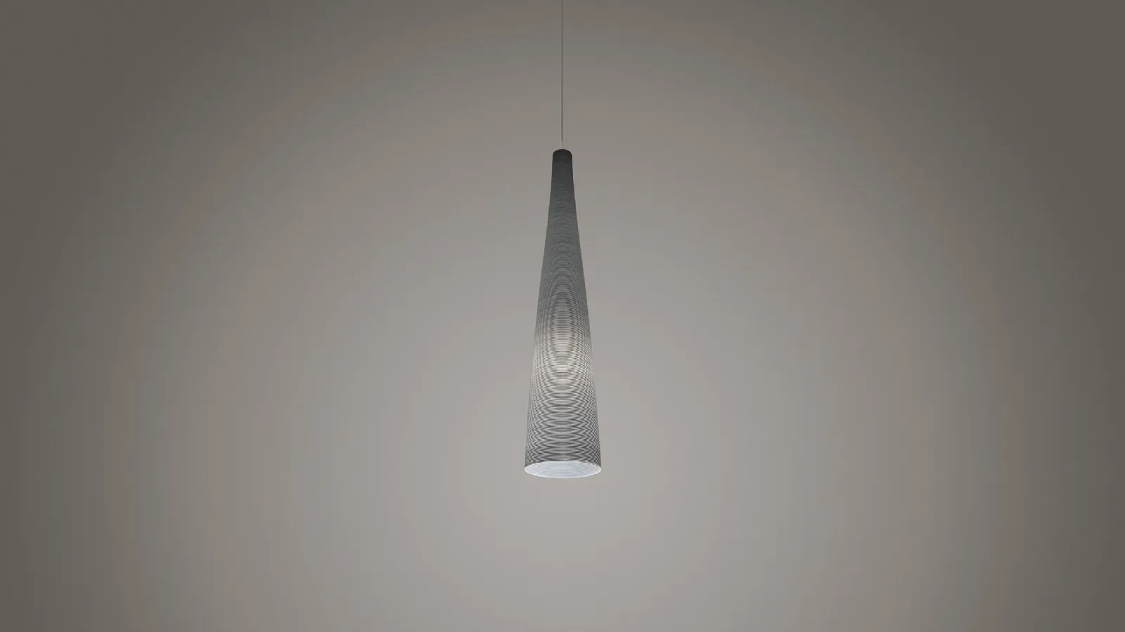 Fiber-reinforced carbon Tite suspension lamp by Foscarini