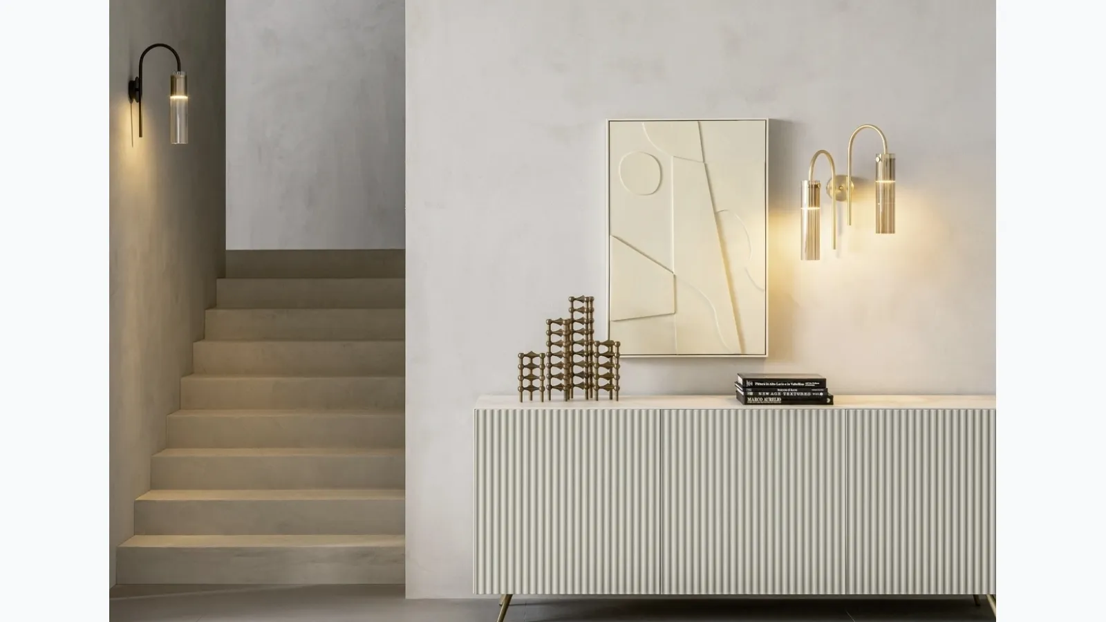 Wall lamp Tube A by Riflessi