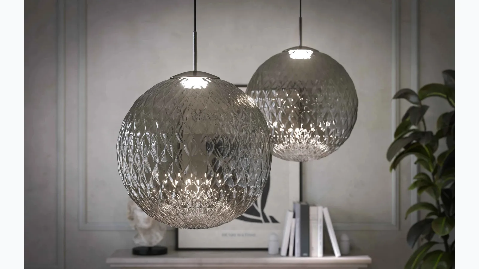 Venice Moon suspension lamp by Tonin Casa.