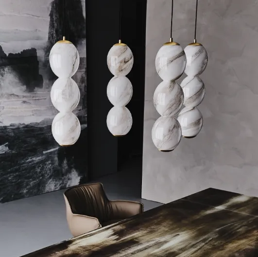 Zanziball glass suspension lamp by Cattelan Italia