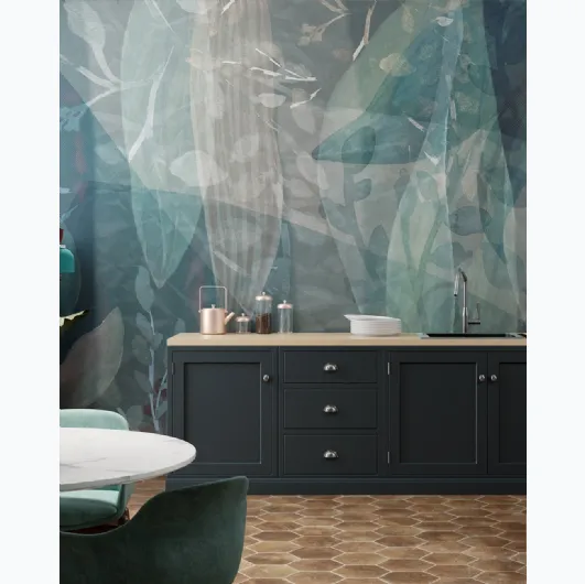 Aglaia wallpaper with floral illustration by White Ink