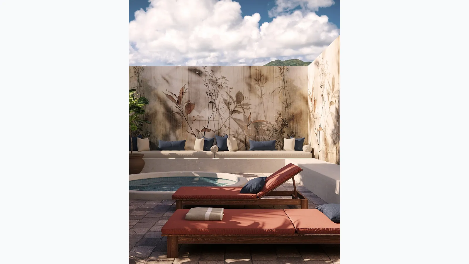 Countryside wallpaper by Inkiostro Bianco.