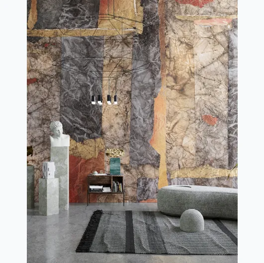 Wallpaper with artistic illustration of Dogon by Inkiostro Bianco.
