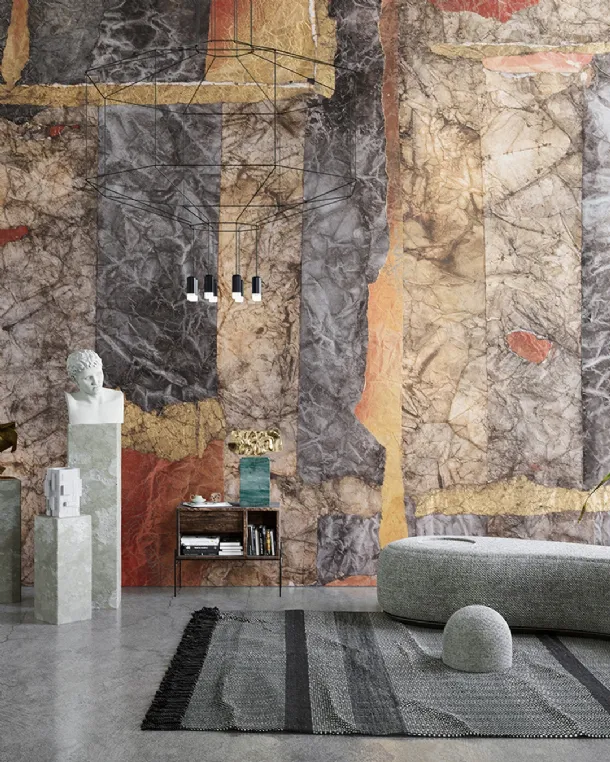 Wallpaper with artistic illustration of Dogon by Inkiostro Bianco.