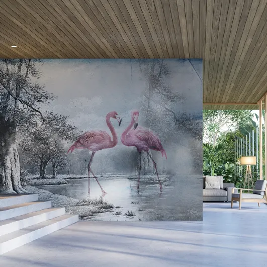 Flamingo 3 wallpaper by Adriani and Rossi