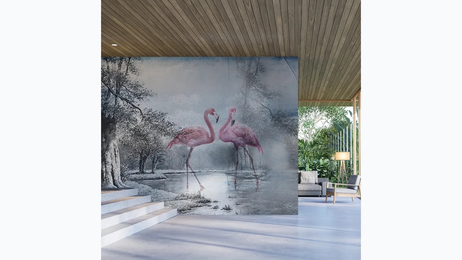 Flamingo 3 wallpaper by Adriani and Rossi