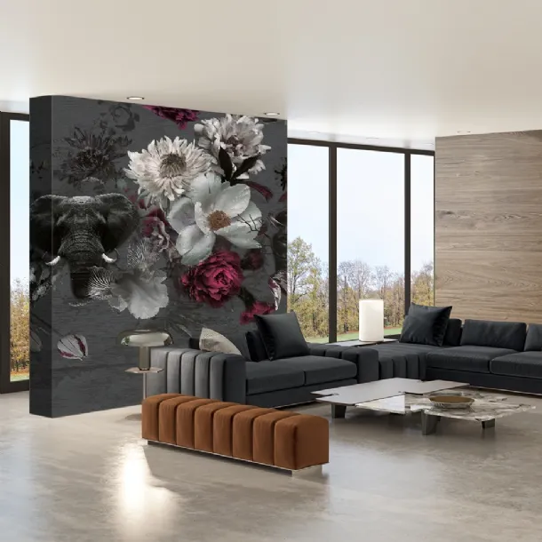 Francis Red Flower Wallpaper by Adriani and Rossi