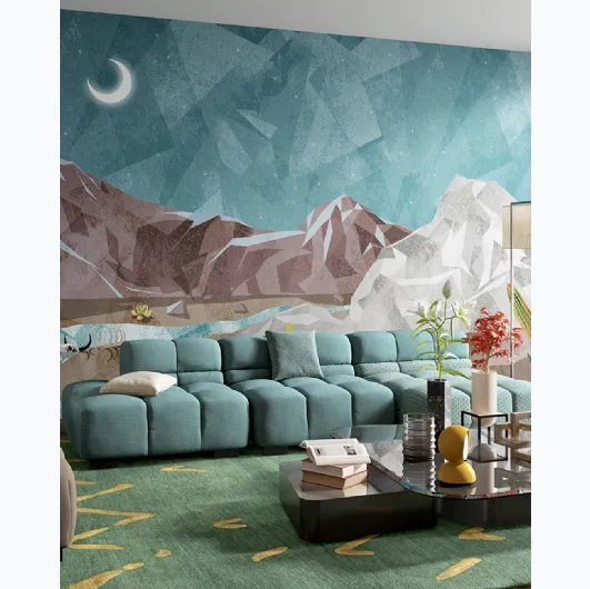 Wallpaper with a mountain landscape Lucky Luke by Inkiostro Bianco.