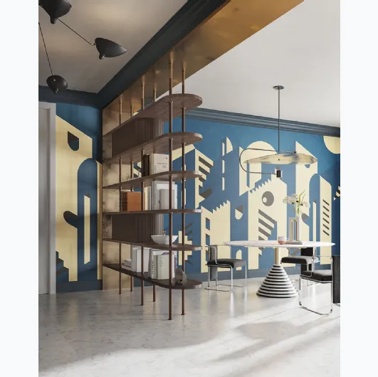 Geometric design wallpaper Metropolis by Inkiostro Bianco