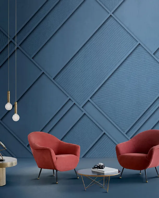 Monochromatic geometric wallpaper by Inkiostro Bianco.
