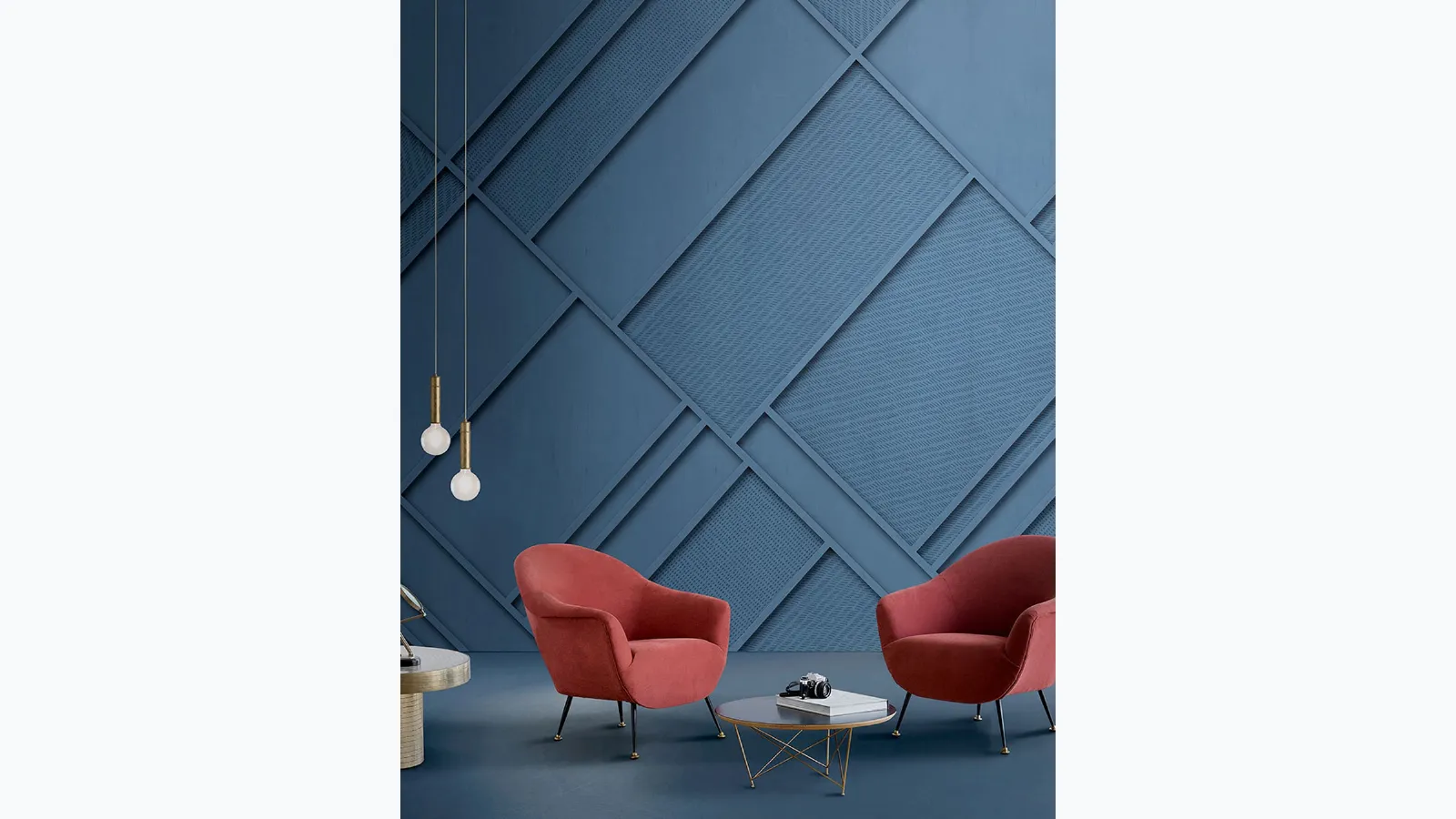 Monochromatic geometric wallpaper by Inkiostro Bianco.
