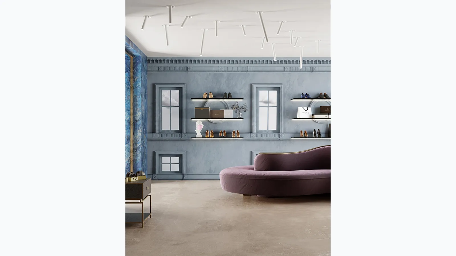 Classic monochromatic Palladia wallpaper by Inkiostro Bianco.