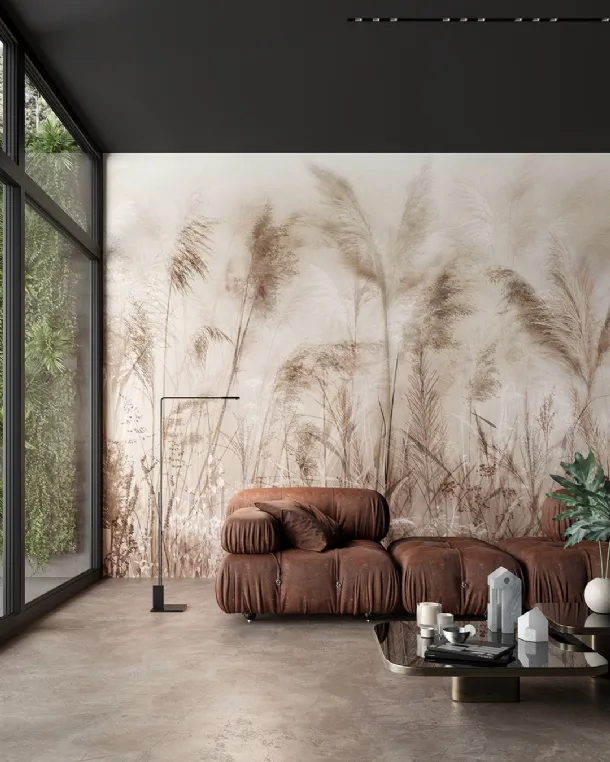 White Ink Round wallpaper