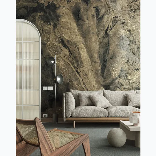 Wallpaper with artistic illustration Sahel by Inkiostro Bianco