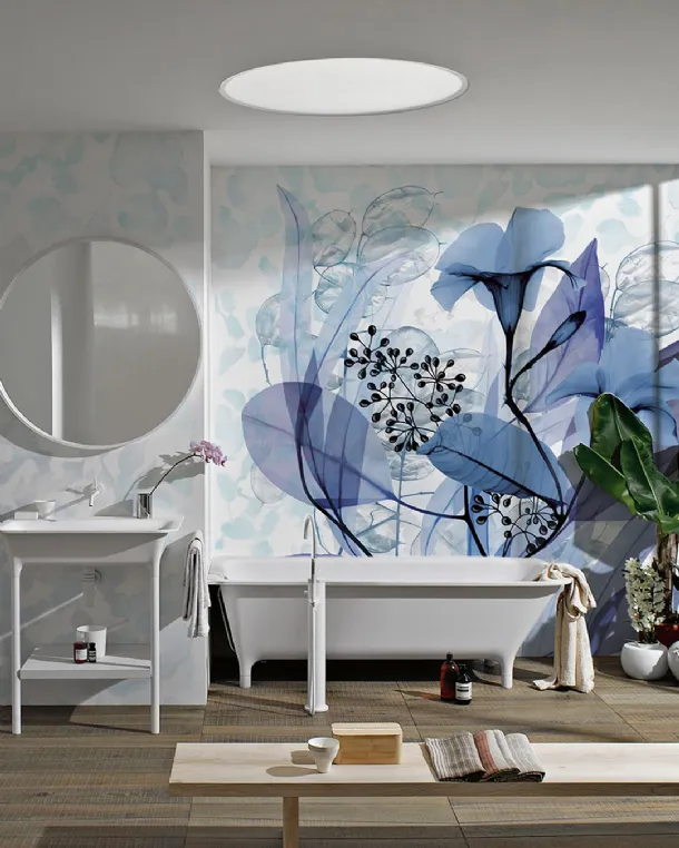 Floral wallpaper White Ink Stamen