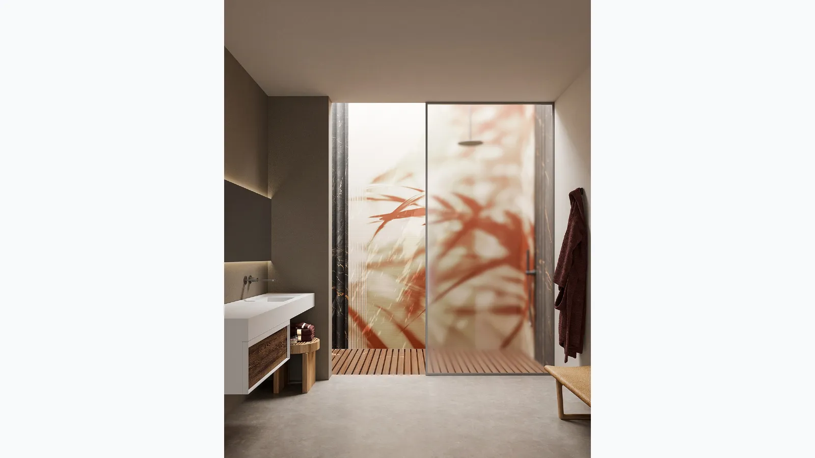 Stoneglass Wallpaper White Ink