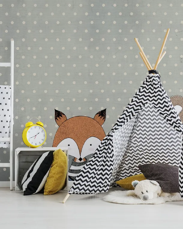 Wallpaper with Sweet Dreams children's illustration by Inkiostro Bianco.
