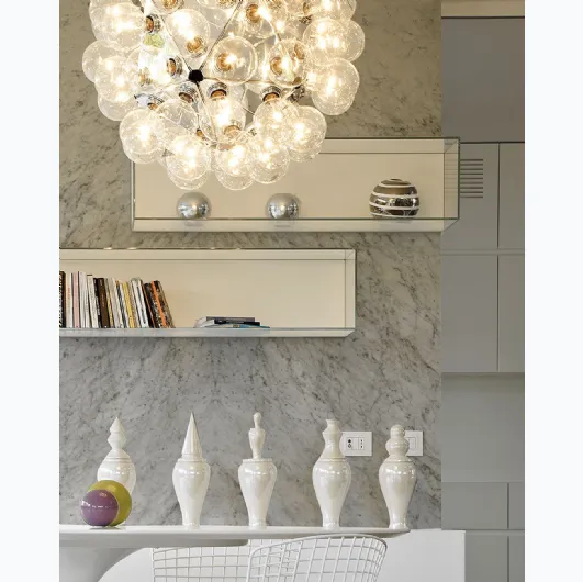 Monochromatic wallpaper White Marble by Inkiostro Bianco