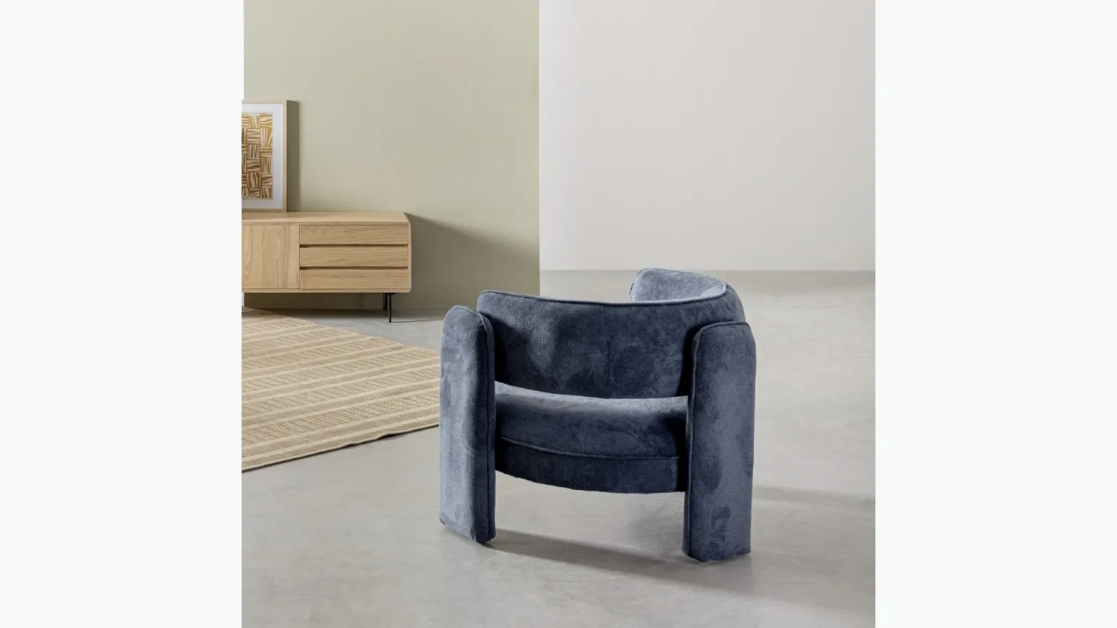 Armchair in Bizzotto's Aisha fabric