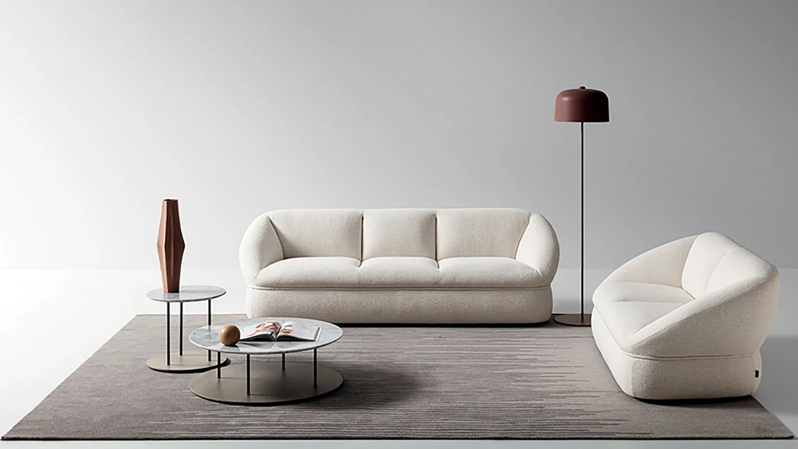 High armchair upholstered in fabric by Ditre Italia